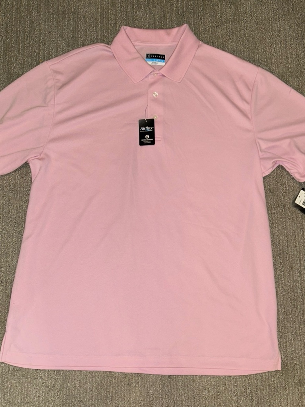 PGA Tour Light Pink Men’s Polo Shirt